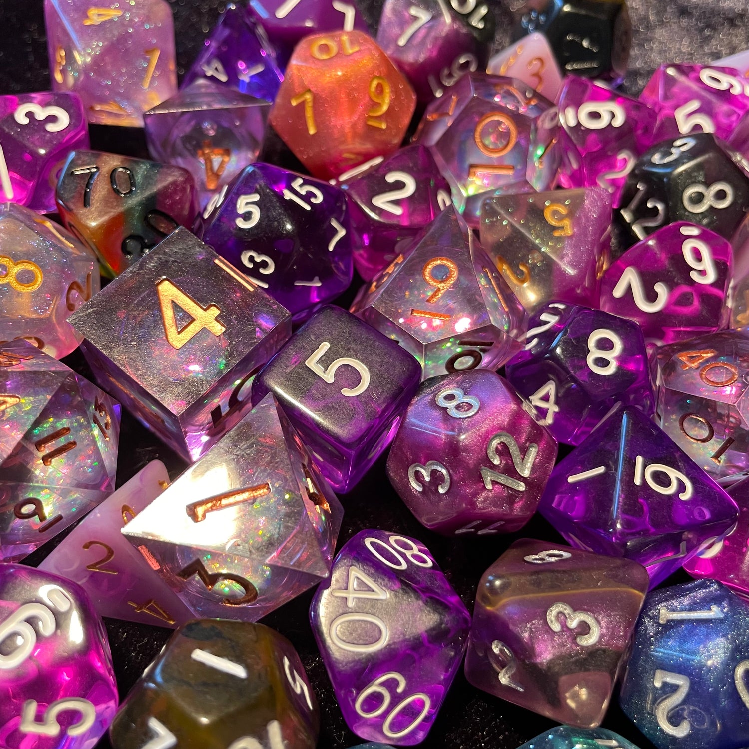 Purple TTRPG Dice